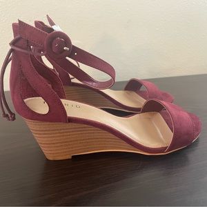 Torrid maroon wedge size 7.5 NIB